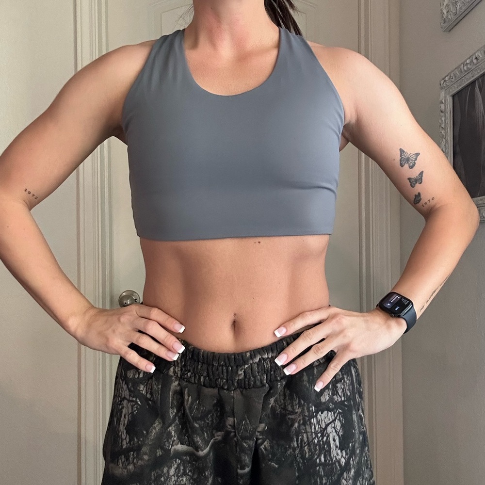 Gray Women's Sports Bra